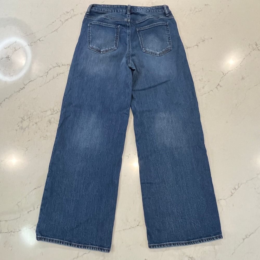 Quince Bella Stretch Relaxed Straight Jeans Womens 31 x 30 Blue Organic Denim - Picture 2 of 9